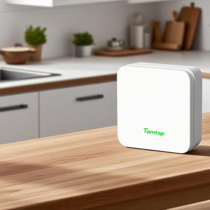 Temtop P2 Air Quality Monitor - CO2, PM2.5, PM10 Detector with Real-Time AQI, Temperature & Humidity Sensor, Bluetooth App for Home, Office, Car & Travel Use - Image 8