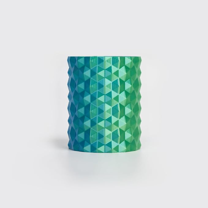 R3D Dual Color Silk PLA Filament, Co-Extrusion 3D Printer Filament 1.75mm, 30-370 mm/s High Speed PLA, Dimensional Accuracy +/- 0.02 mm, 1KG Plastic Spool (Silk Blue-Green) - Image 2