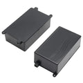 Fielect 2Pcs Project Box Dustproof Electronic Junction Box ABS Plastic Enclosure Project Case with Ear for Electronic Projects Black, 4.29" x 2.52" x 1.42" by Fielect