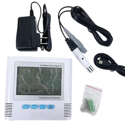 Temperature Humidity Data Logger Recorder Temperature & Humidity Monitor Multi-Channel Temperature Meter with Humidity Accuracy ±0.5℃ Resolution 0.1°C / 0.1% RH 65000 Record Capacity - Image 9