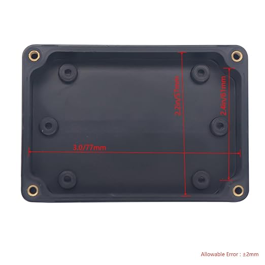 Project Box IP65 Waterproof Junction Box ABS Plastic Electrical Boxes DIY Electronic Project Case Power Enclosure 3.3”x2.3”x1.3” - Image 3