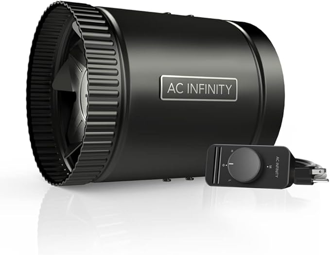 AC Infinity RAXIAL S6, Inline Booster Duct Fan 6” with Speed Controller - Low Noise Inline HVAC Blower Can Fan for Basements, Bathrooms, Kitchens, Workshops by ACInfinity