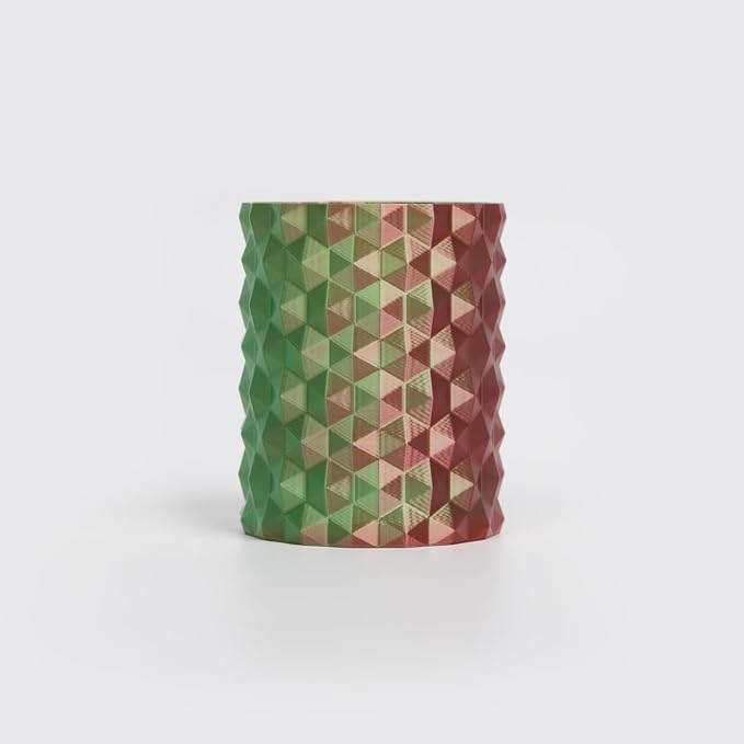 R3D Dual Color Silk PLA Filament, Co-Extrusion 3D Printer Filament 1.75mm, 30-370 mm/s High Speed PLA, Dimensional Accuracy +/- 0.02 mm, 1KG Plastic Spool (Silk Red-Green) - Image 2