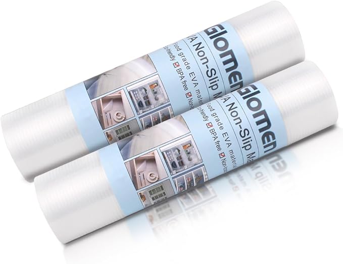 Refrigerator Liners, Shelf Liners for Kitchen Cabinet, Washable Oil-Proof for Drawer, Cabinet, Shelves, Refrigerator, Storage, 12 Inches x 20 FT, Non-Slip Cabinet Liner (12 Inches x 20 FT x 2 Rolls)… - Image 4
