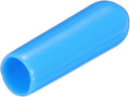 uxcell 20pcs Rubber End Caps 4mm(0.2") ID Vinyl PVC Round Tube Bolt Cap Cover Screw Thread Protectors,Light Blue by uxcell