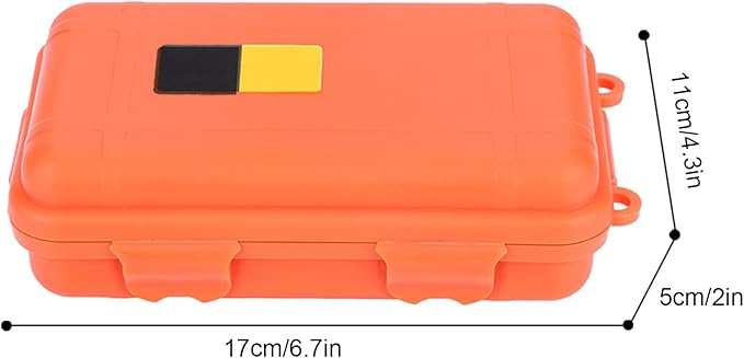 Water - Tight Storage Box | EDC Outdoor Survival Container for Electronics/Fishing Gear/Camping | Particle - Protected & Shock - Absorbing Dry Box with Silicone Gasket, 2 Sizes (Large - Image 9