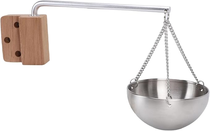Stainless Steel Sauna Aromatherapy Bowl, Swing Arm Design Essential Oil Diffuser with Humidifier Function, Stainless Steel Construction for Sauna & Spa Rooms - Image 3