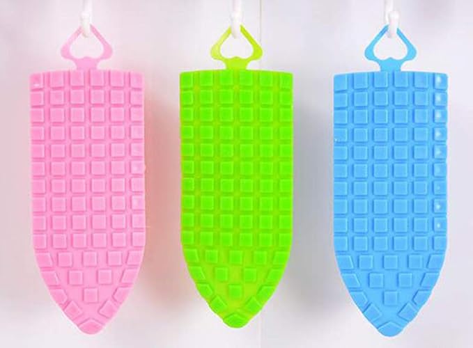 WOIWO 3PCS Household Plastic Cleaning Brushes Are Suitable for Laundry Brushes, Multi-function Shoes Washing, Floor Cleaning and Creative Flexible Flexible Bristles Brushes(Color Random) by WOIWO