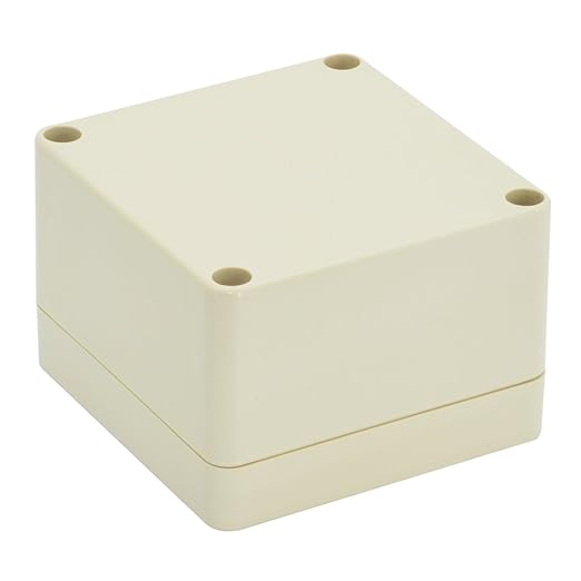 LeMotech Waterproof Dustproof IP65 ABS Plastic Junction Box Universal Electric Project Enclosure Pale Gray 3.3 x 3.2 x 2.2 inch (83 x 81 x 56 mm) - Image 3