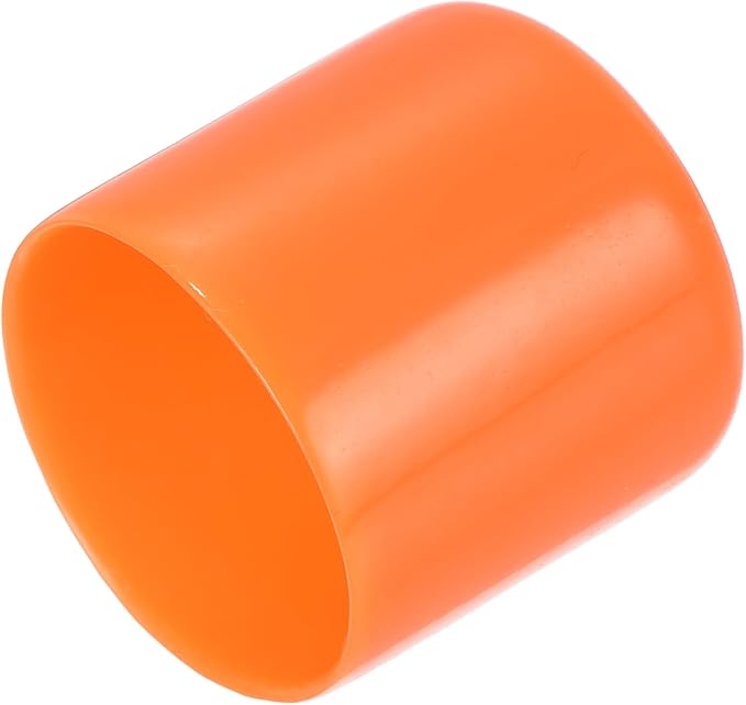 uxcell 20pcs Rubber End Caps 30mm ID Vinyl Round Tube Bolt Cap Cover Screw Thread Protectors Orange by uxcell