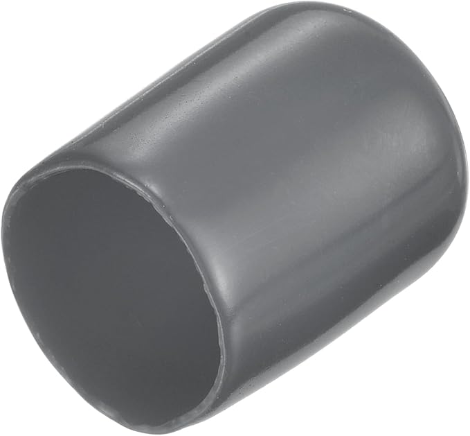 uxcell 20pcs Rubber End Caps 14.5mm ID Vinyl Round Tube Bolt Cap Cover Thread Protectors Dark Grey by uxcell