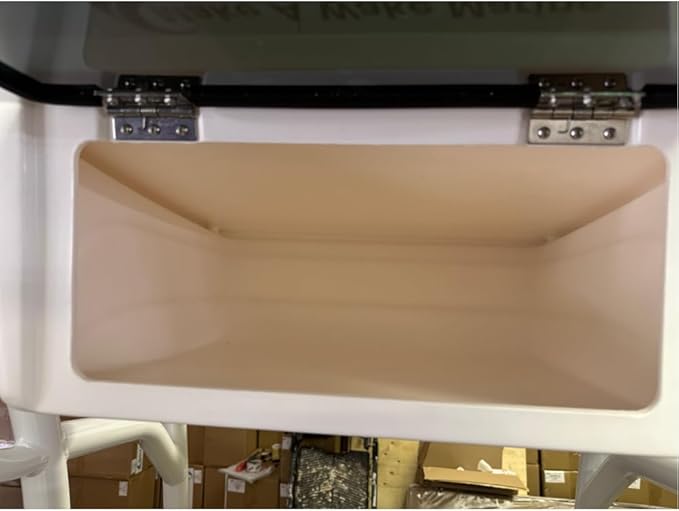 T-Top Electronic Box for Center Console Boats - Dry Storage, Lockable, Mounting Clamps Included Universal Design, Stereo, Radio, White - Image 6