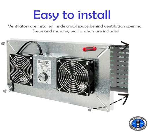 Tjernlund V2D Underaire Crawlspace Ventilator Fan Moisture Reducing 220 CFM - Image 3