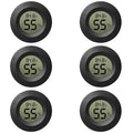 6-Pack Mini Hygrometer Thermometer Digital LCD Monitor Indoor/Outdoor Humidity Meter Gauge Temperature for Humidifiers Greenhouse Reptile Fahrenheit(℉)/ Celsius(℃) by Rojuna