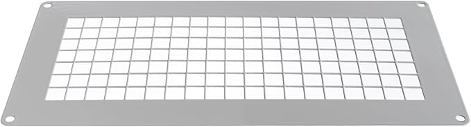 Repa Market 10" x 5" Inch White Galvanized Steel Rectangular Crawl Space Vent Grid - Inlet Outlet Ventilation Guard - Universal Metal Air Supply Exhaust Protection Mesh - Durable Duct Grille - Image 8