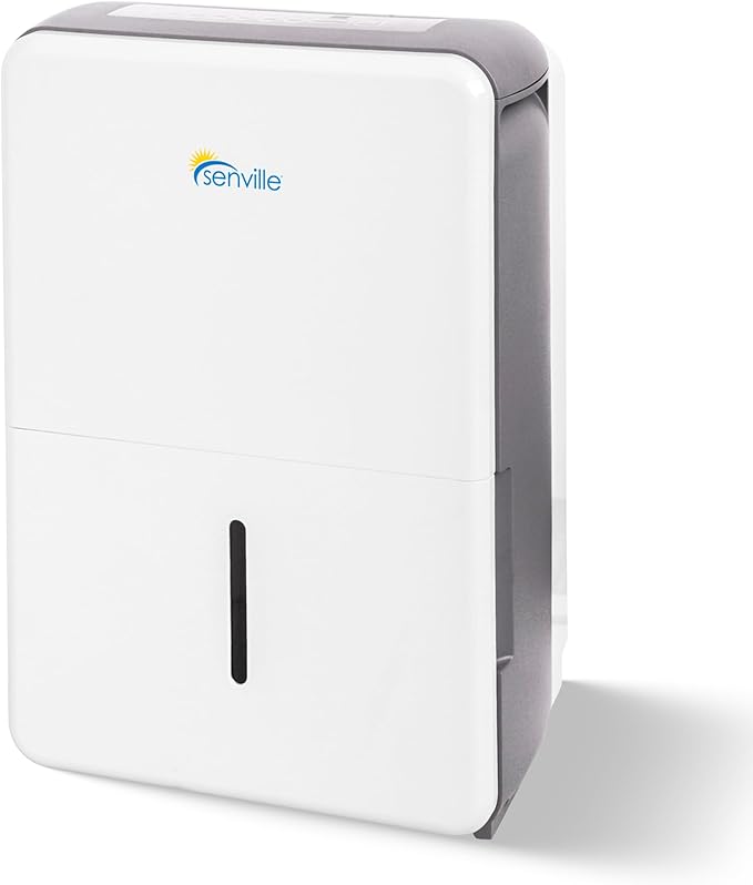 Senville 35 Pint Dehumidifier (Previously 50 Pint), Energy Star Certified, Washable Filter, Ideal for Basements, Medium & Large Sized Rooms, Up to 3,000 Sq. Ft., White by Senville