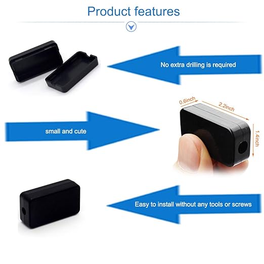 YXQ 55x35x15mm Waterproof Electric Project Case Junction Box with Cover Black Plastic, 6-Pack - Image 3