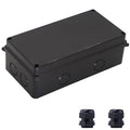 Electrical Box, Outdoor Waterproof Box IP65 Junction Box with Reserved Holes,ABS Plastic Project Box Power Cord Enclosure Black 7.9 x 3.4 x 2.8 inch(200x100x70mm) by LuSumtly