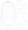Mipcase 10pcs Plastic Cloche Dome for Plants Humidity Control Greenhouse Covers Reusable Bell Plant Covers for and Garden Accessories by Mipcase
