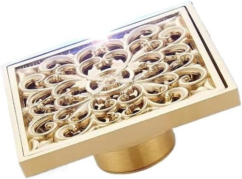 10 * 10cm Shower Square Deodorization Type Bathroom Kitchen Room Accessories Brass(Style A) by Unknown
