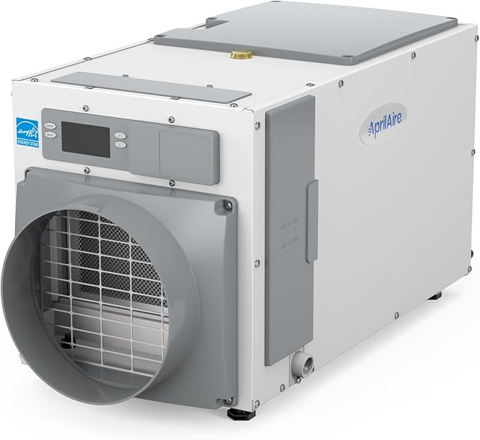 AprilAire E100 Pro 100-Pint Whole-House Dehumidifier, Energy Star Certified, Commercial-Grade Whole-Home Dehumidifier for Basement, Crawlspace, or Whole House up to 5,500 sq. ft. by AprilAire