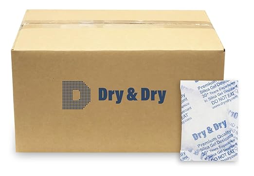 Dry & Dry 20 Gram [500 Packets] Silica Gel Packets Desiccants, Silica Packets - Rechargeable Silica Gel Packs, Silica Gel Packets, Desiccants Packets, Silica Gel by DryDry