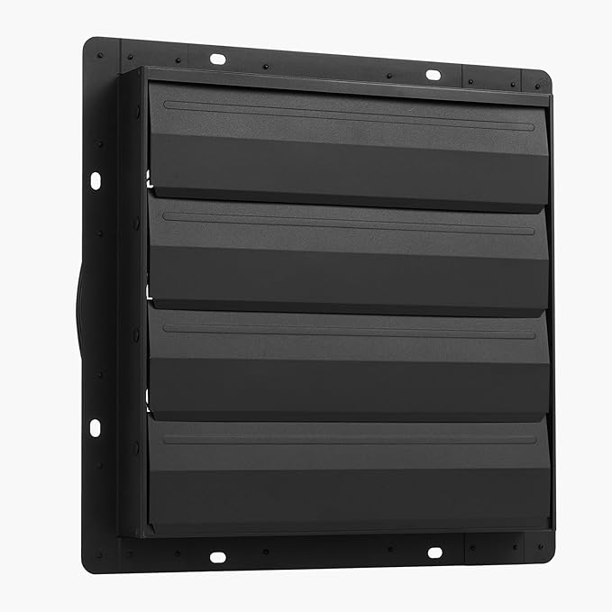VEVOR 16 inch Exhaust Fan, Wall Mounted Attic Fan with Variable Speed, Temperature & Humidity Controller, 3000 CFM, Automatic Shutter - Image 9