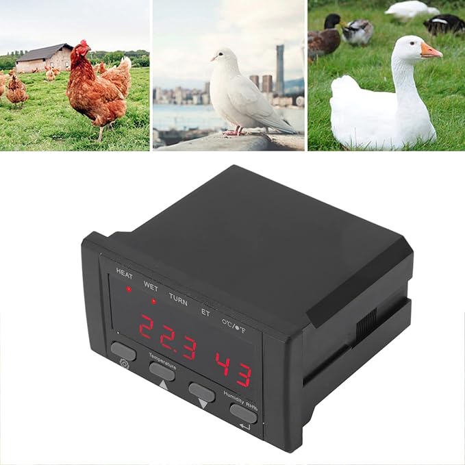 Digital Temperature Controller, 220V/110V Automatic Egg Incubator Thermostat Incubator Temp Humidity Controller - Image 8
