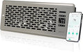 Register Booster Fan for 4" x 12" Register Holes, Quiet Vent Fan Booster with Intelligent Thermostat, Improves Heating Cooling, App Control, 10-Speeds, Manhattan Smart Register Vent, SN by SANYCASA