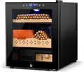 Electric Humidor for Cigars, 50L 300 Counts Large Capacity, Thermostatic Electric Cigar Cooler Cabinet with Spanish Cedar Wood Shelves, Digital LED Screen, Smart Humidity & Temp Control, Gifts for Men by Velieta-SpecialistinFridge
