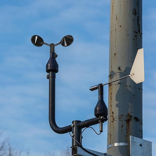 Happyyami Anemometer Wind Speed Sensor - 3-Cup Abs Wind Gauge for Accurate Wind Measurement, Easy Installation for Weather Monitoring, Environmental Surveys, Wind Energy Applications - Image 8