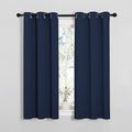 NICETOWN Blackout Curtain Panels, Window Treatment Energy Saving Thermal Insulated Solid Grommet Blackout Drapes/Draperies (Navy, 1 Pair, 34 by 54-inch) by NICETOWN