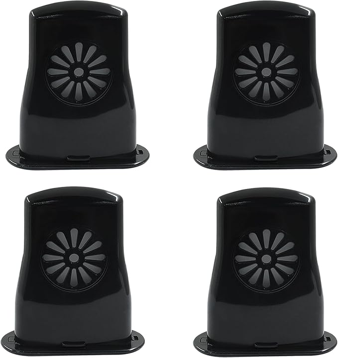 4 Pcs Acoustic Guitar Humidifier, Guitar Soundhole Humidifier for Prevent Cracking（Black） by Cionyce