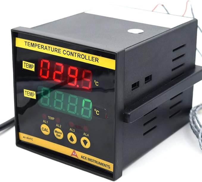 Panel Mounting Digital Temperature Humidity Controller (Temp: 0 to 60.0°C & RH: 0 to 100.0%) for Poultry, Incubators, Egg-Shelf, Agriculture Along with Factory Calibration Certificate Model: AI-RHTC - Image 5