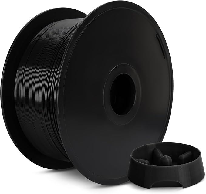 3KG PLA Filament 1.75mm Black, Clog-Free 3D Printer Filament Dimensional Accuracy +/- 0.02mm, Large Spool(6.6lbs) PLA 3D Printing Filament by JAREES