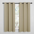 NICETOWN Thermal Insulated Grommet Room Darkening Curtains/Draperies/Panels for Bedroom (Cocoa Eggnog, 2 Panels, W42 x L63 inches) by NICETOWN