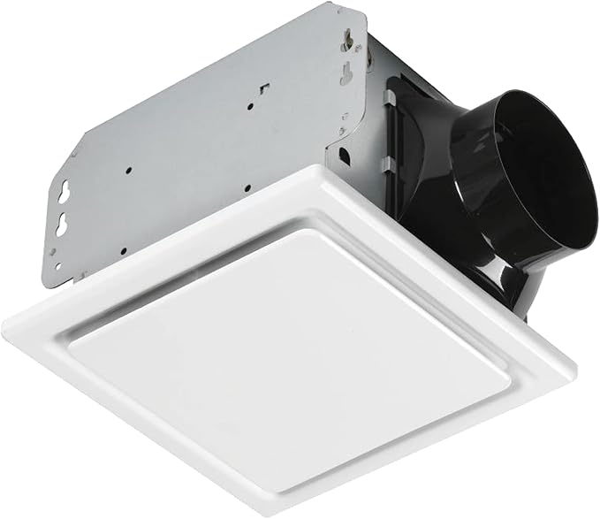 Homewerks 7140-80 Bathroom Fan Ceiling Mount Exhaust Ventilation, 1.5 Sones, 80 CFM, White by HomewerksWorldwide