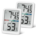 Digital Thermometer Hygrometer, Large LCD Screen Room Thermometer Temperature, Wall Thermometer Humidity Indoor with High Accuracy, Suitable for Greenhouse, Home and Office Measuring Devices by Thlevel