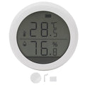 Temperature Humidity Sensor Wireless Zigbee Smart Home Monitoring Device with LED Display for Home Office Indoor Environment PC Material 6x6x2.5cm by Unknown