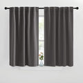 NICETOWN Blackout Curtain Panels for Living Room - (Grey Color) 42x30 inch, 2 Panels Set, Room Darkening Blackout Drapes for Window by NICETOWN