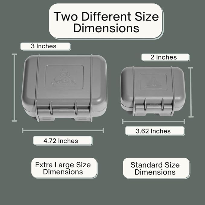 Hide a Key Outside with our Grey Magnetic Box, Our Waterproof Air-Tight Magnetic Key Box for Under Car Stays Secure with 2 Strong Neodymium Magnets - Image 5