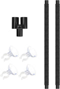 Accessories of AUAAQ's Reptile Humidifier, Including Dual Hose Nozzle, Two Adjustable Hoses and Four Suction cups, Suitable for Reptiles Humidifier Fogger Mister by AUAAQ