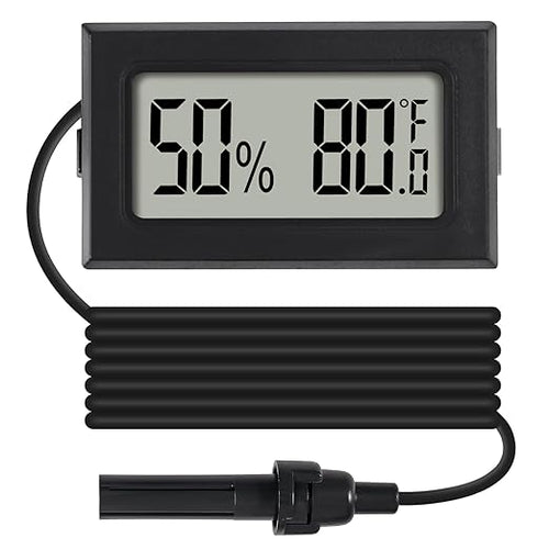 10Pcs Mini Digital Thermometer Hygrometer Gauge Indoor with Probe Sensor LCD Display Meter Temperature Humidity Fahrenheit or Celsius Meter for Incubator Plant Tank Garden -℉ - Image 2