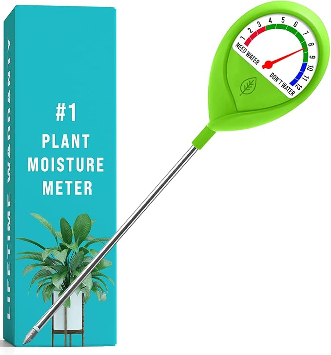 GROWIT Soil Moisture Meter for Plants - Plant Moisture Meter for House Plants - No Batteries Required by Craft911byLIME