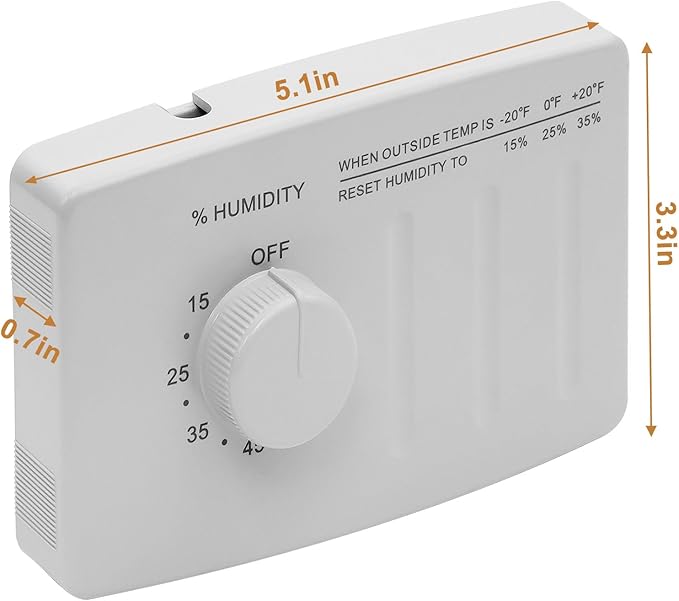 4655 Manual Digital Control Humidistat Will Close The Control Switch for Whole Home Humidifier, Manual Water Saver Furnace Humidifier, Large Capacity - Image 4
