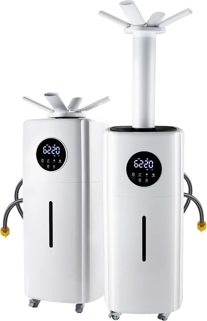 Commercial Industrial Humidifier Whole House Humidifier 6Gals Water Tank Max 2000ml/h Mist Output Faucet Filling for Plant Large Greenhouse 110V by YMJOINMX
