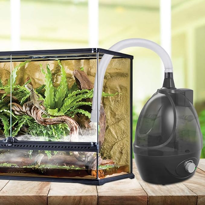 BETAZOOER Reptile Humidifiers Mister Fogger with Extension Tube/Hose, Suitable for Reptiles/Amphibians/Herps/Vivarium with Terrariums and Enclosures (2.5 Liter Tank) - Image 2
