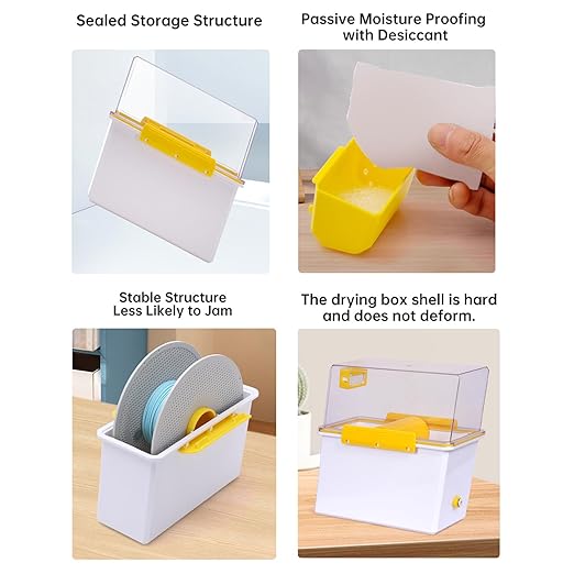 Fabater Filament Dryer Box, 3D Printer Filament Storage Box with Spool Holder, Keeping Filaments Dry, Dust Proof Sealed Storage, Compatible with 1.75mm PLA PETG TPU ABS Material - Image 3