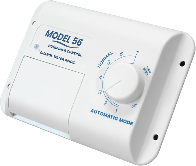 Almond-colored Model 56 Automatic Whole House Humidifier Control Humidistat with Outdoor Temperature Sensor for Whole-House Humidifiers, Low Voltage 24VAC by axaiony