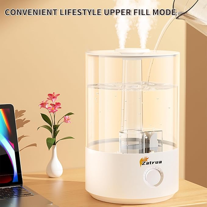 Zatura Dual Spray Large Capacity 5l Humidifier Home Desktop Fog Humidifier Hydration Air Aromatherapy Machine - Image 4
